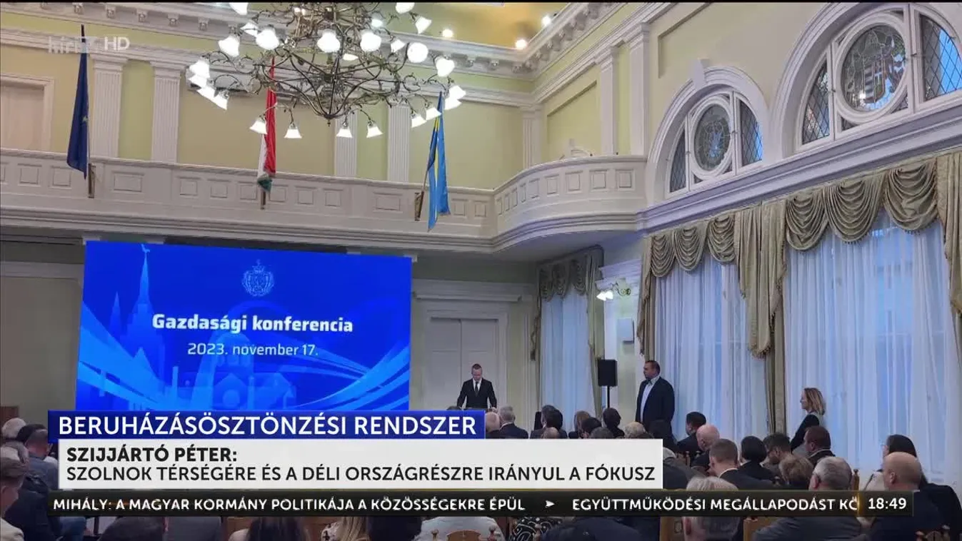 Szijjártó Péter: Szolnok térségére és a déli országrészre állítják a beruházásösztönzési rendszer fókuszát