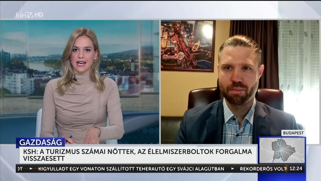 KSH: a turizmus számai nőttek, az élelmiszerboltok forgalma visszaesett