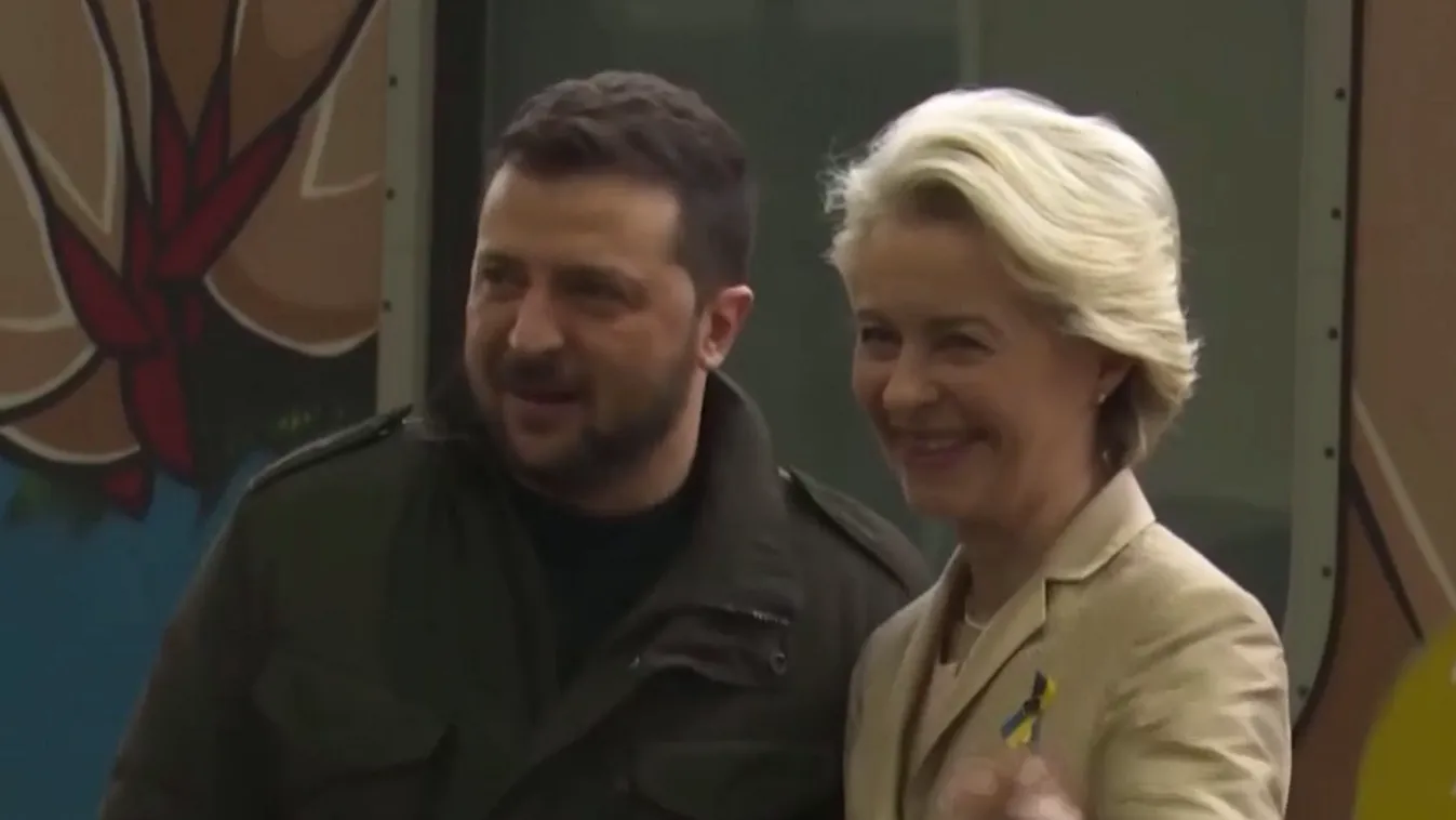 Ukrajna EU-csatlakozásáról tárgyal Ursula von der Leyen Kijevben + videó