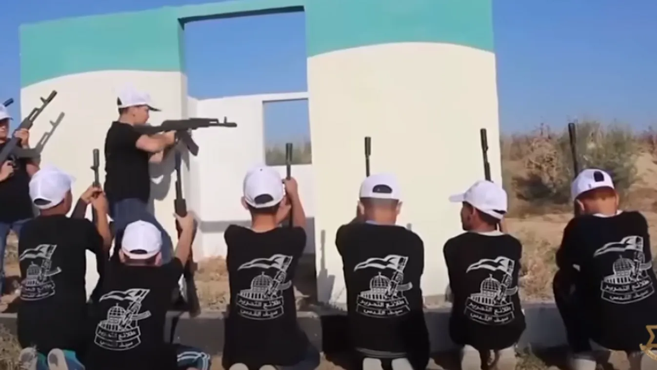 Így képzi harcokra a gyerekeket a Hamász + videó