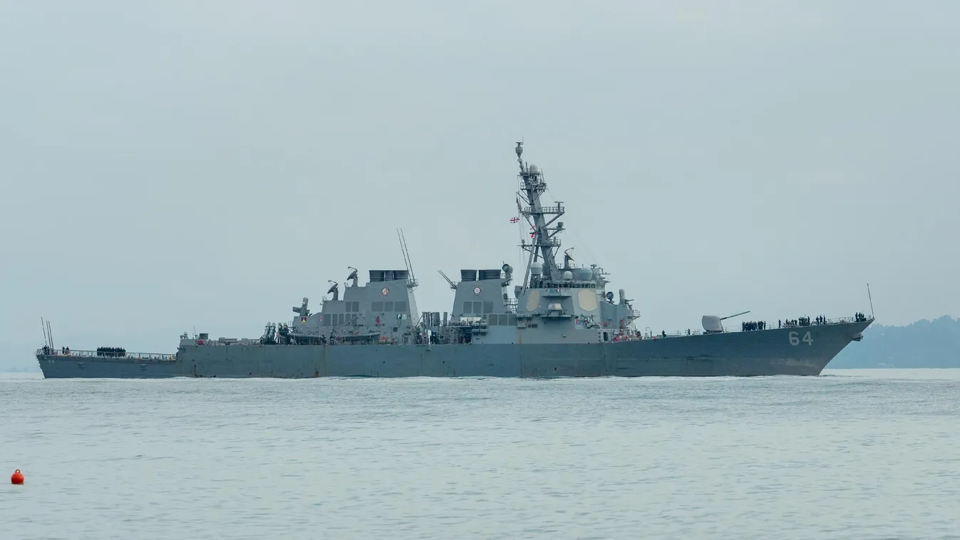 Amerikai rombolót ért támadás a Közel-Keleten + videó