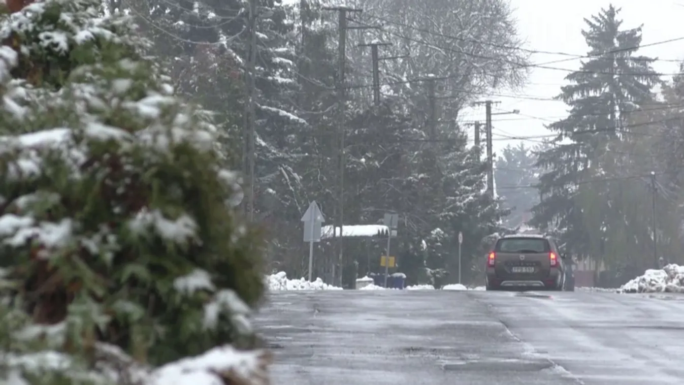 Riasztás volt érvényben az ónos eső és a havazás miatt + videó