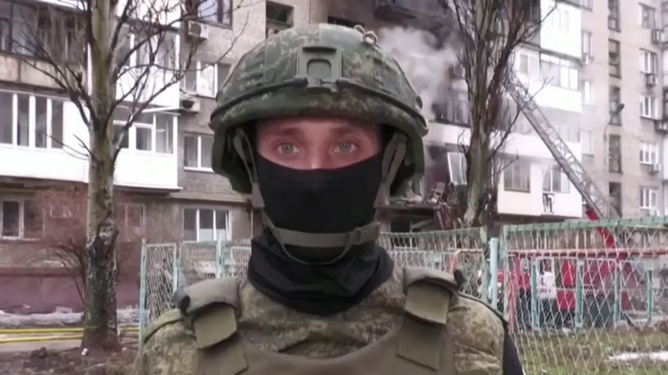 Az oroszok szerint óvodát talált el egy ukrán gránát Donyeckben + videó