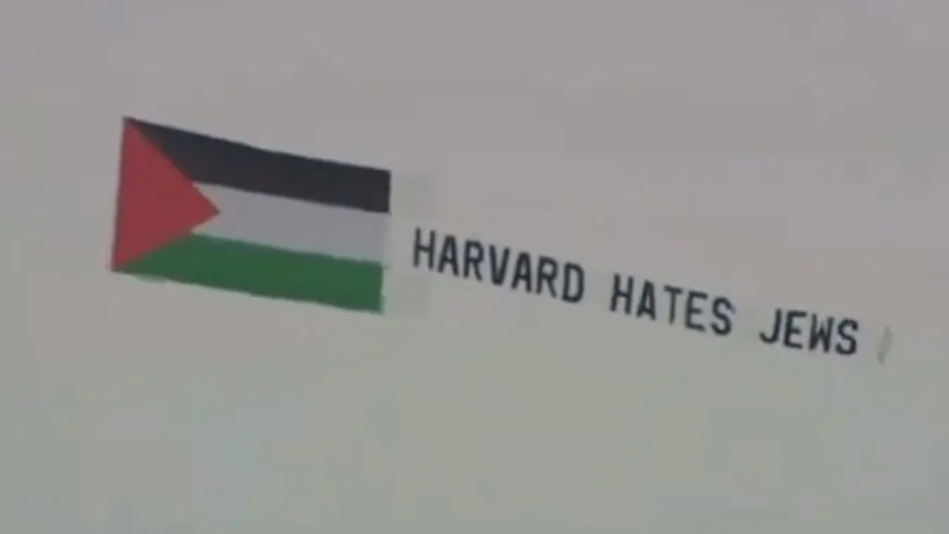 „Harvard gyűlöli a zsidókat” - ilyen üzenet jelent meg az egyetem felett + videó
