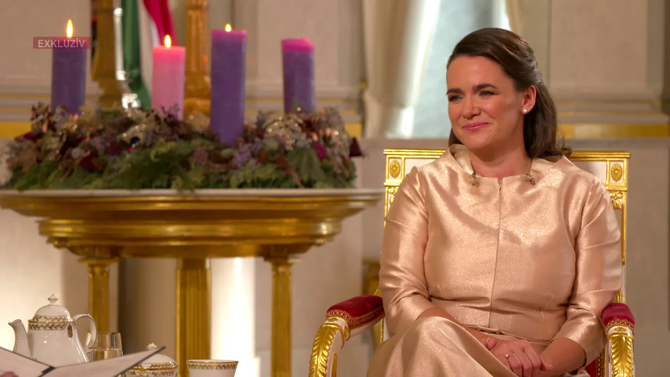 A Hír TV képernyőjén keresztül üzent minden magyarnak Novák Katalin karácsony alkalmából + videó