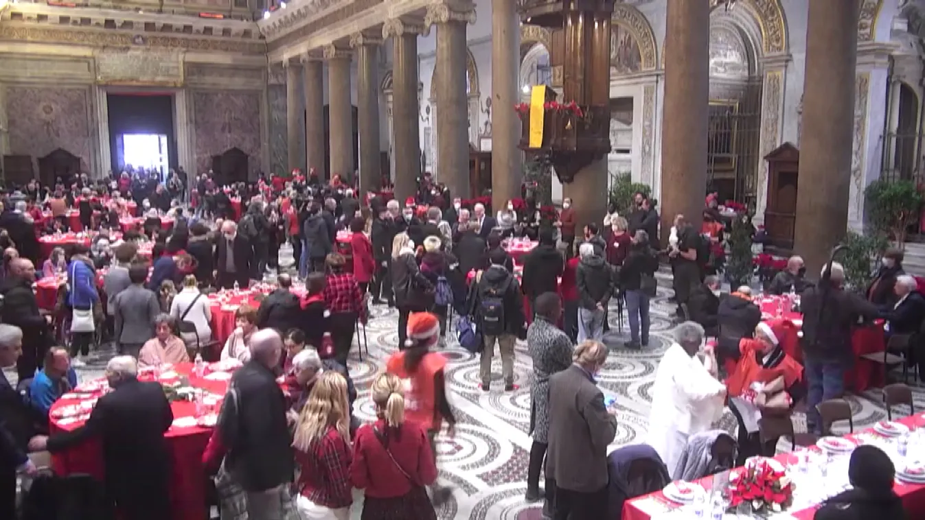 Karácsonykor kiemelt figyelmet szentelnek a hajléktalanoknak Olaszországban + videó