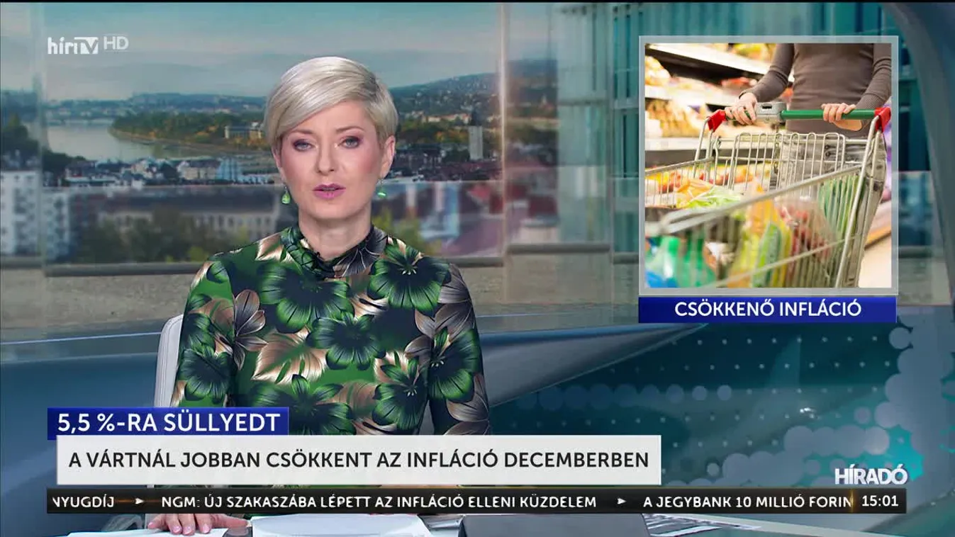 A vártnál jobban csökkent az infláció decemberben