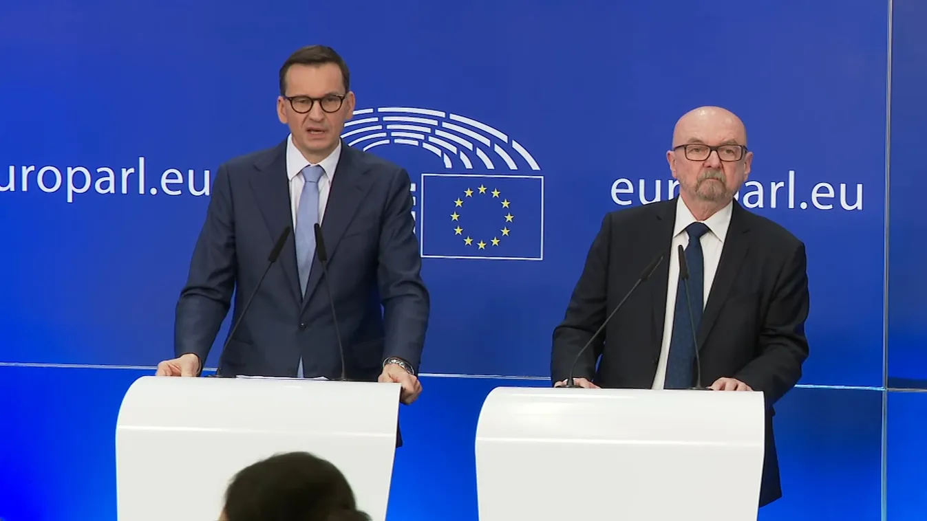 Mateusz Morawiecki szerint elfogadhatatlan, hogy az Európai Unió bizonyos erői Magyarországot zsarolják + videó