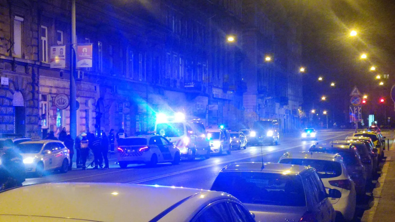 Frissítve: Óriási erőkkel vonult ki a rendőrség Budapesten egy rejtélyes haláleset miatt