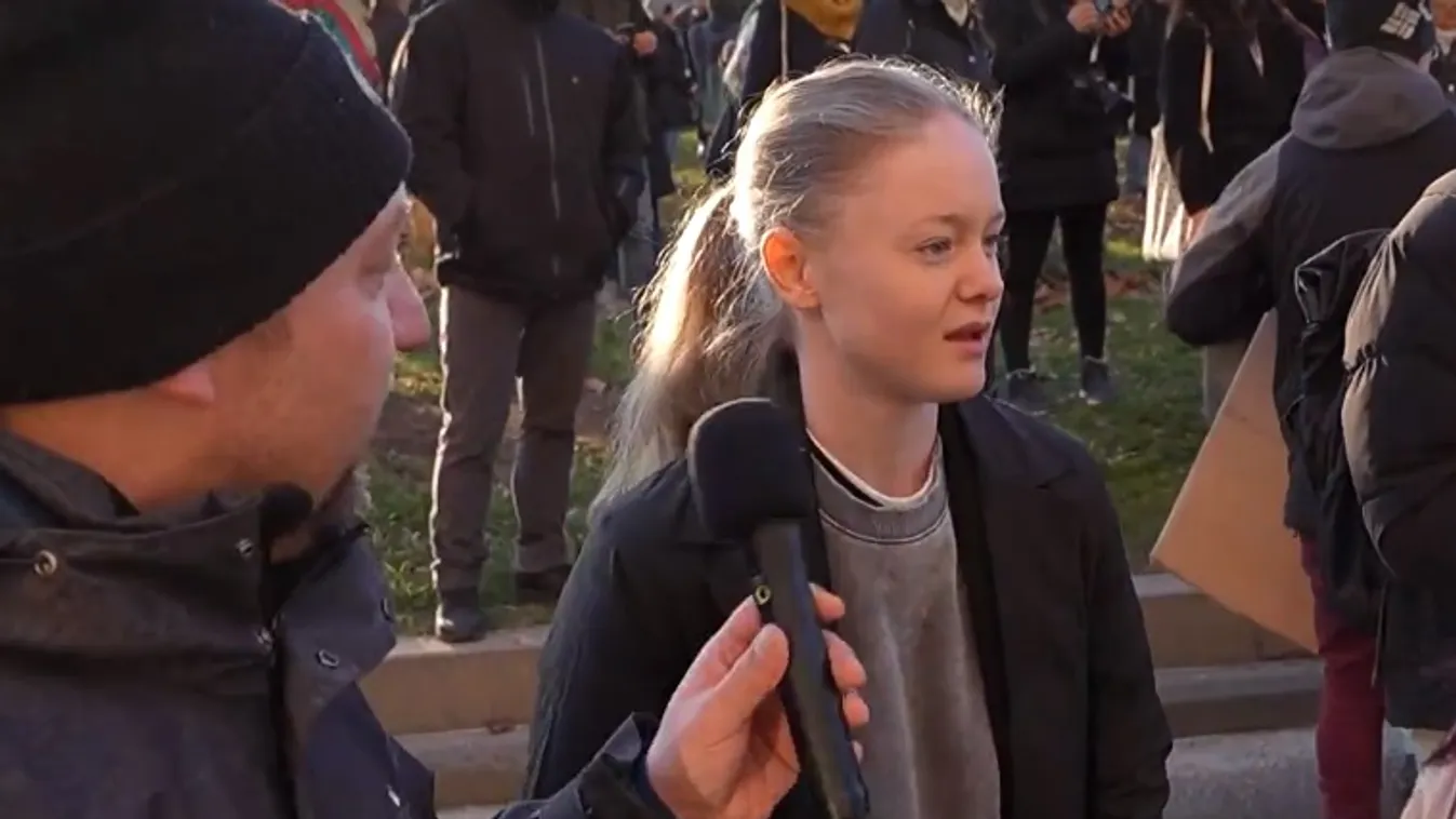 Erőtlen demonstrációval igyekezett életben tartani a tanártüntetéseket az Egységes Diákfront  + videó