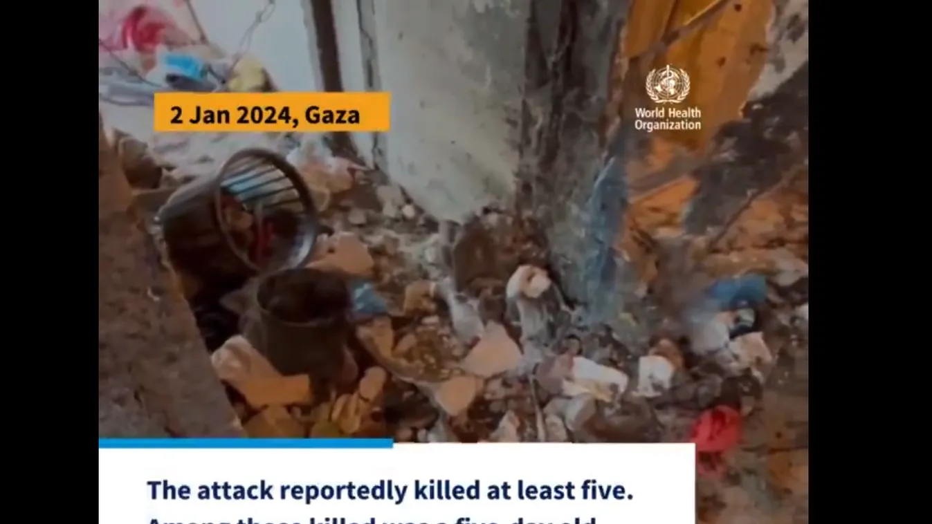 A WHO vezetője elítélte a Gázai övezeti Hán-Júnisz kórházat ért izraeli támadást