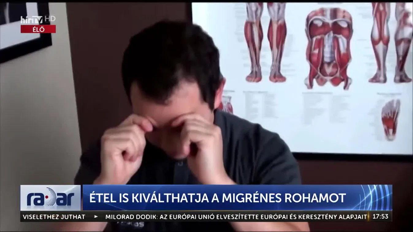 Radar - Étel is kiválthatja a migrénes rohamot (2024-01-10)