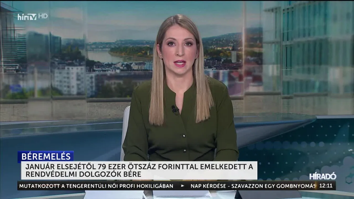 Január elsejétől 79 ezer ötszáz forinttal emelkedett a rendvédelmi dolgozók bére