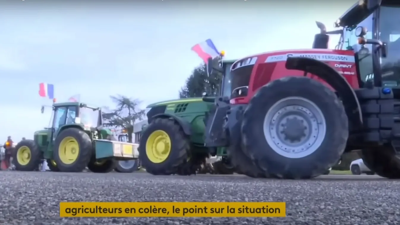 Lezárták a Párizsba bevezető utak egy részét a tiltakozó gazdák + videó