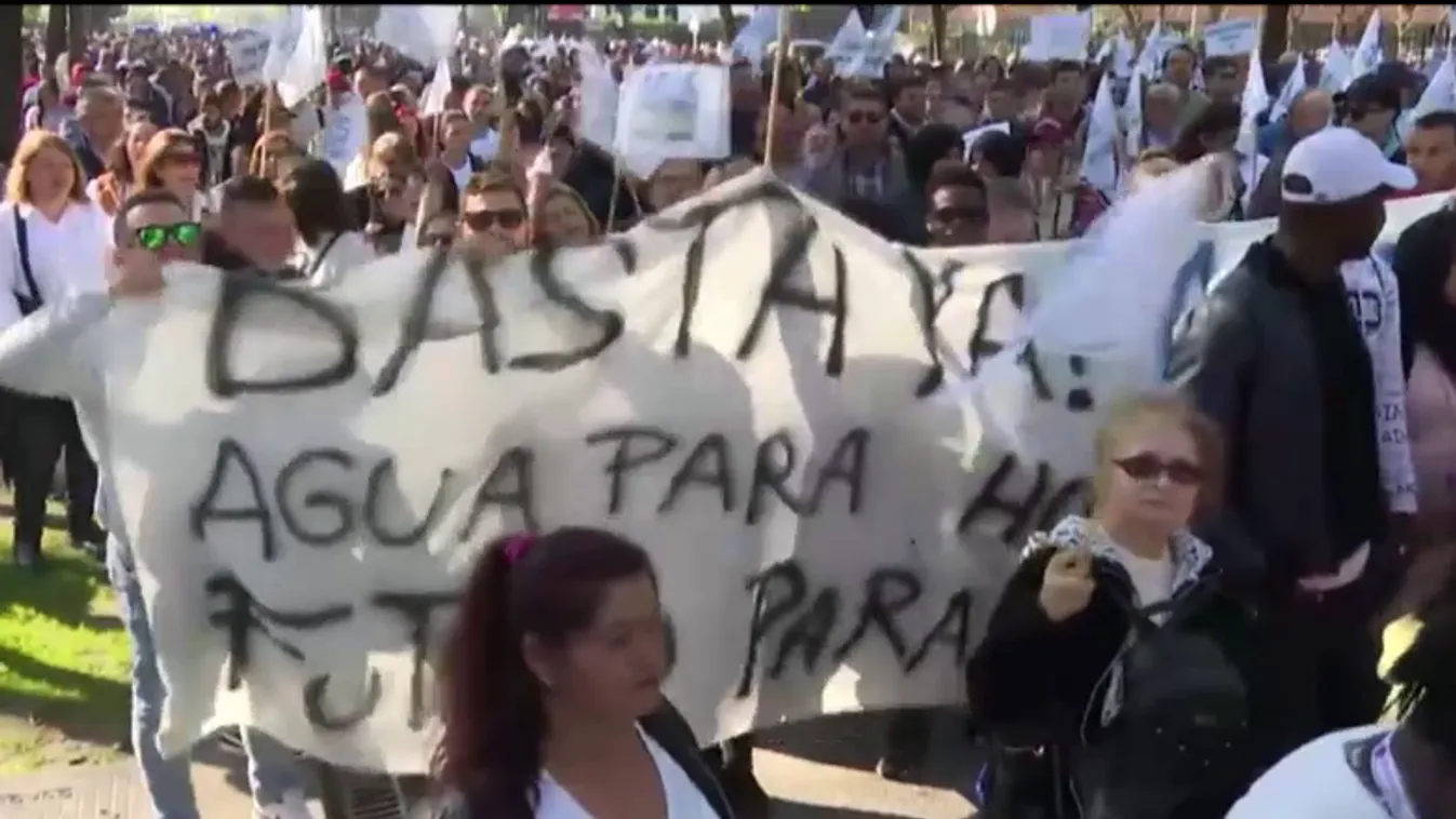 Spanyolországban is tüntetnek a gazdák + videó