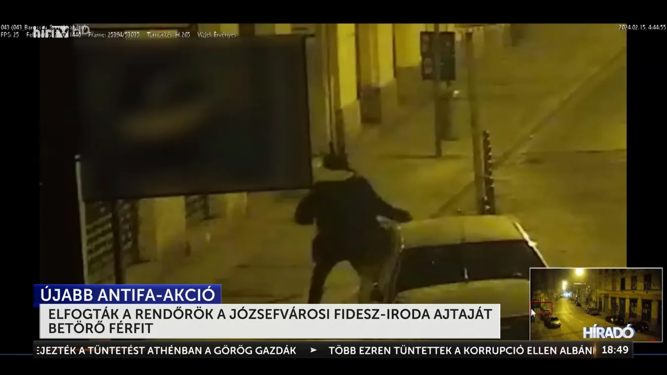 Vidéki Antifa-tag rongált Budapesten