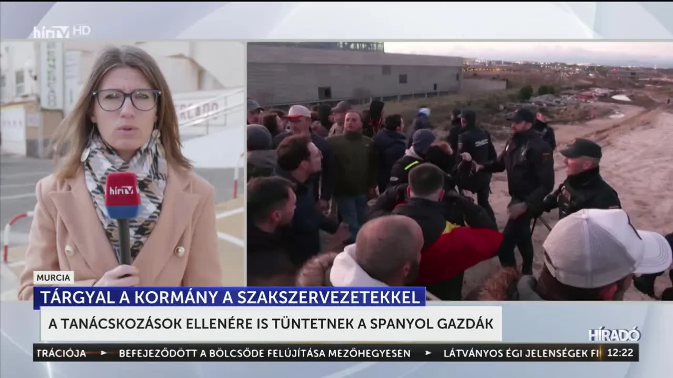 A tanácskozások ellenére is tüntetnek a spanyol gazdák