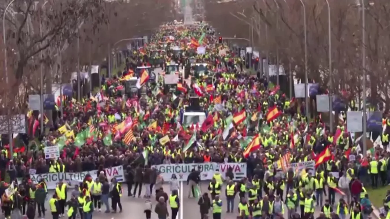 Folytatják akciójukat a spanyol gazdák + videó