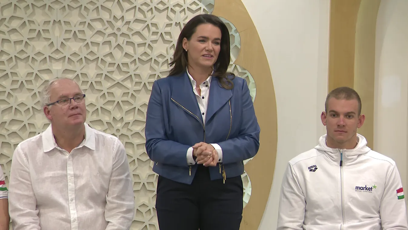Dohában szólt a magyar sportolókhoz Novák Katalin + videó
