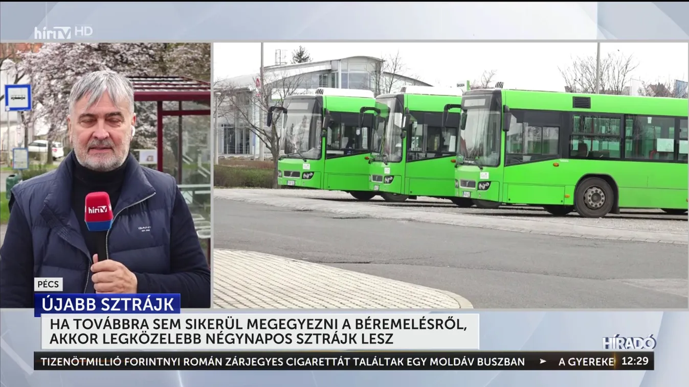 Ma reggeltől szerda éjfélig sztrájkolnak Pécsett a buszvezetők + videó