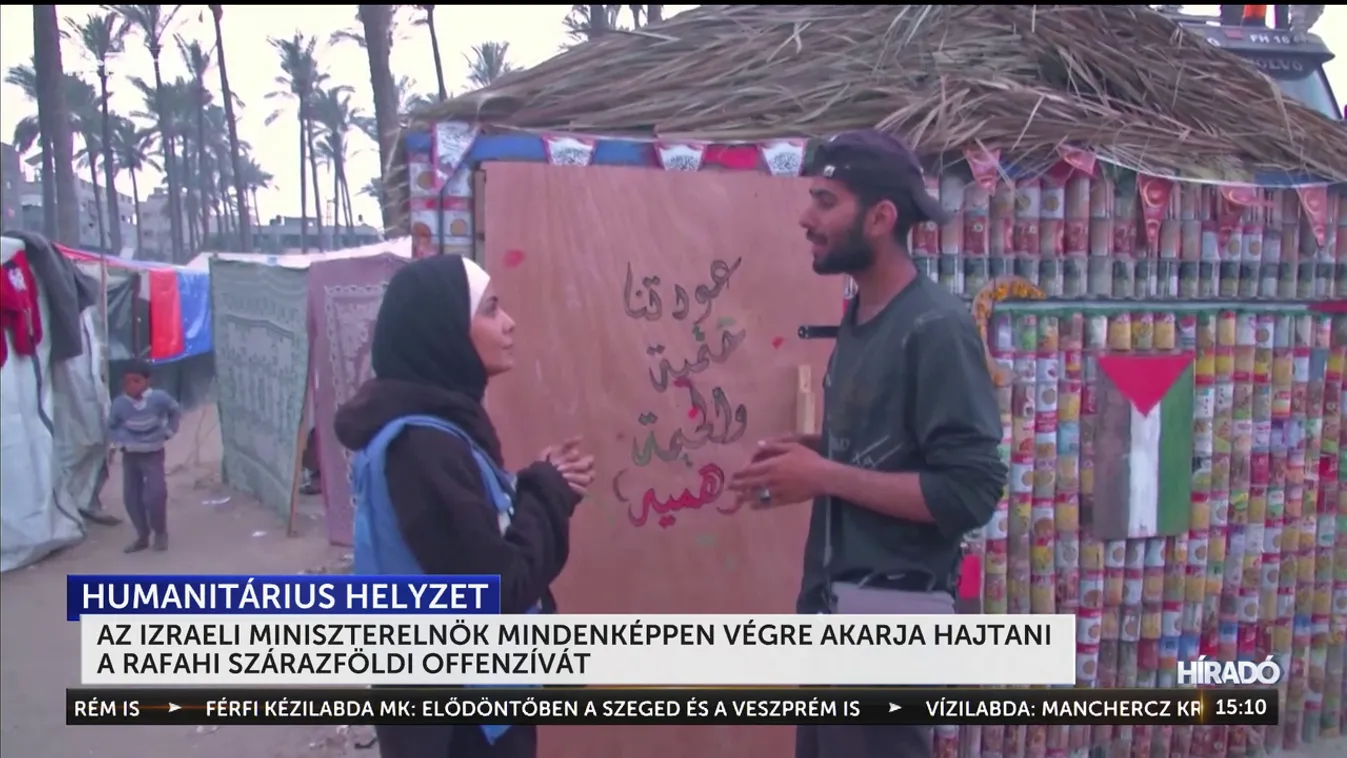 Az izraeli miniszterelnök mindenképpen végre akarja hajtani  a rafahi szárazföldi offenzívát + videó