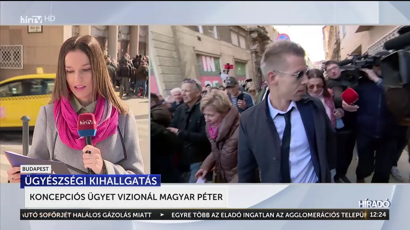 Koncepciós ügyet vizionál Magyar Péter ügyészségi kihallgatásáról + videó