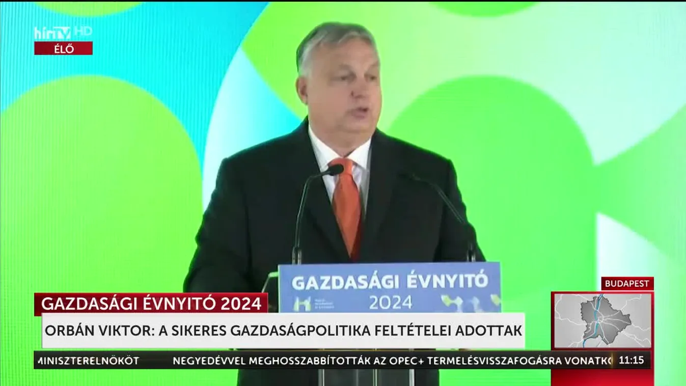 Gazdasági Évnyitó 2024 - Orbán Viktor beszéde