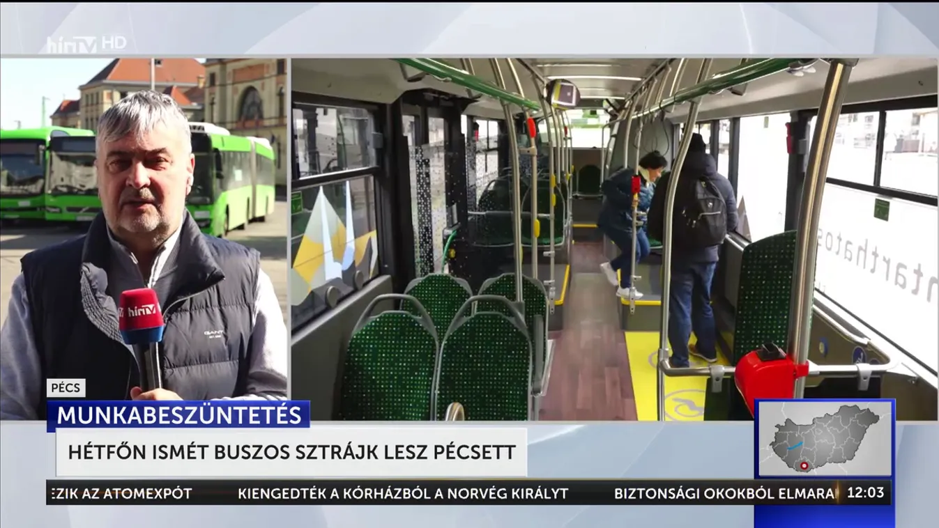 Hétfőn ismét buszos sztrájk lesz Pécsett + videó