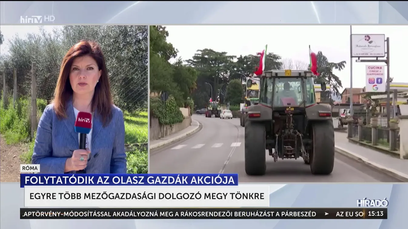 Folytatódik az olasz gazdák akciója + videó