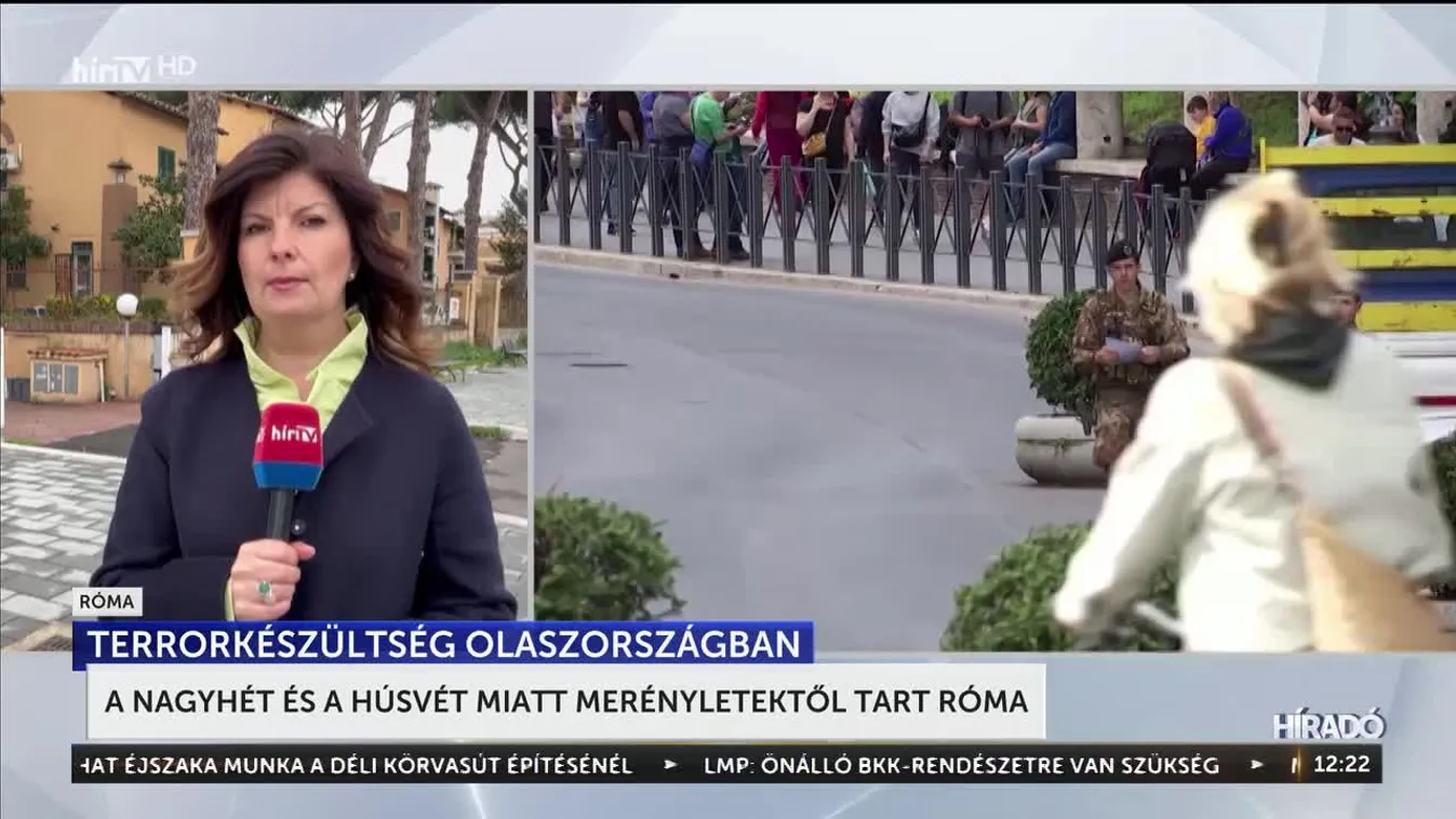 A nagyhét és a húsvét miatt merényletektől tart Róma + videó