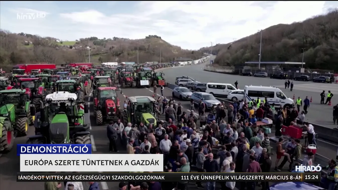 Európa szerte tüntetnek a gazdák + videó
