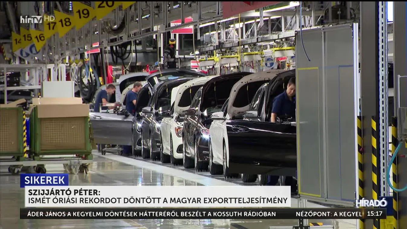 Szijjártó Péter: Ismét óriási rekordot döntött a magyar exportteljesítmény