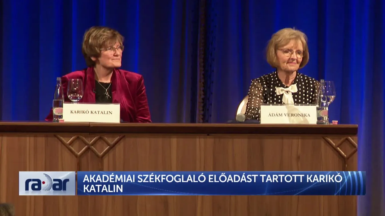 Radar - Akadémiai székfoglaló előadást tartott Karikó Katalin