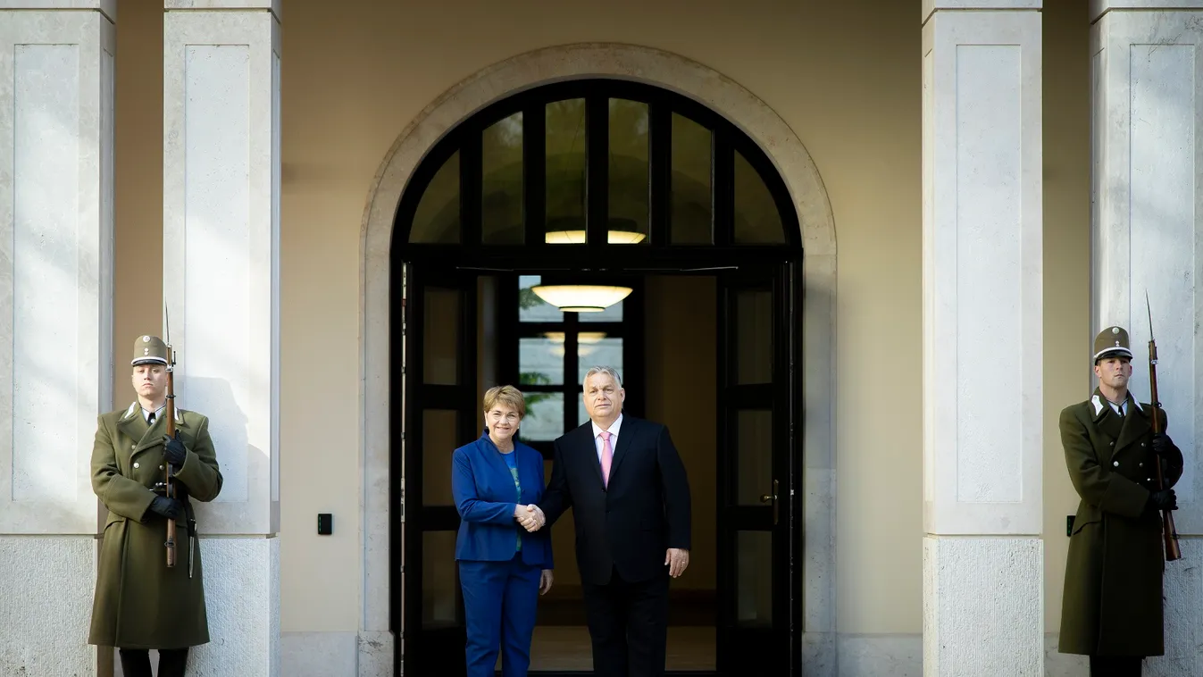 A svájci államfővel tárgyalt Orbán Viktor