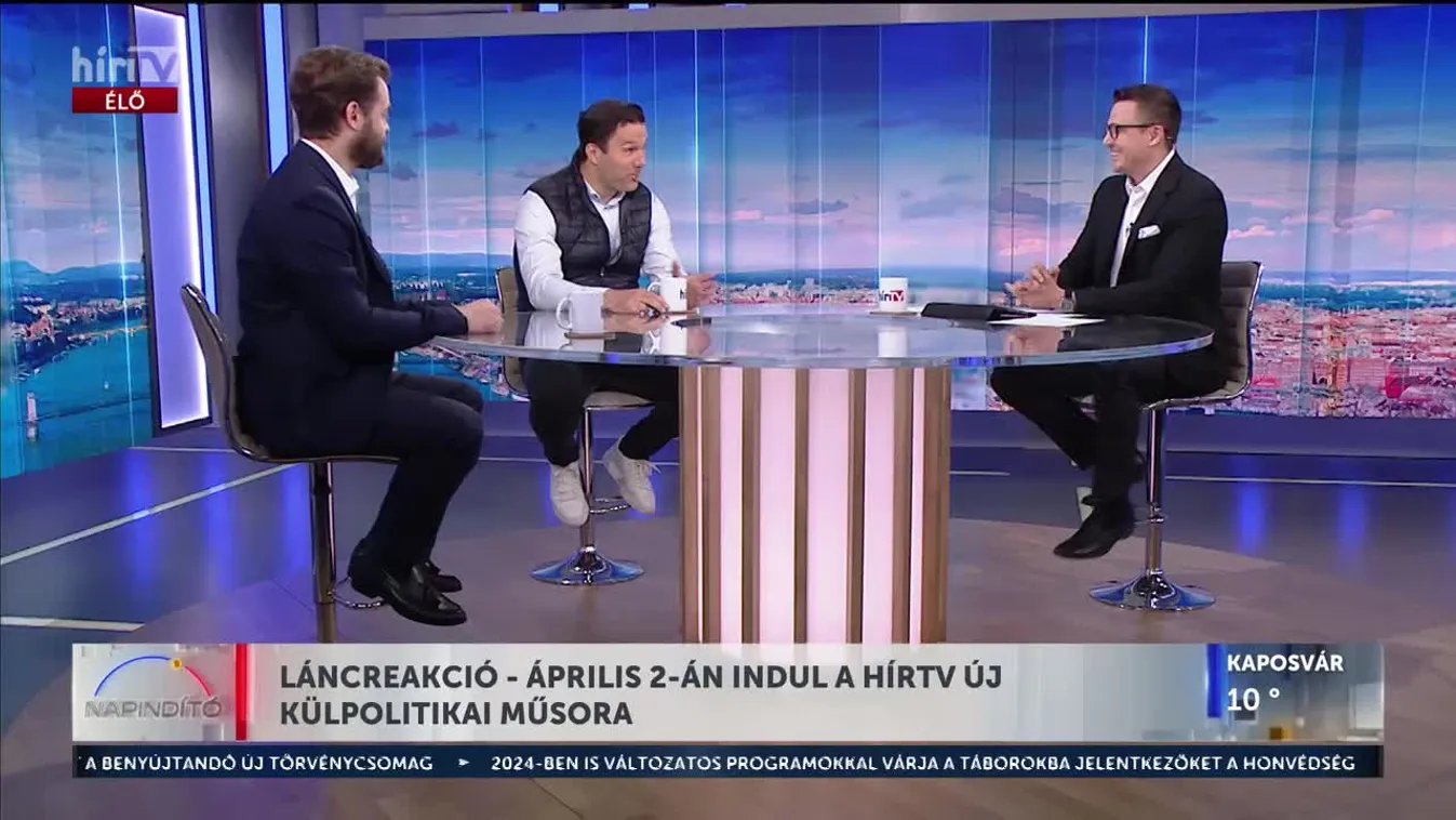 Napindító - Láncreakció - Április 2-án indul a HírTV új külpolitikai műsora