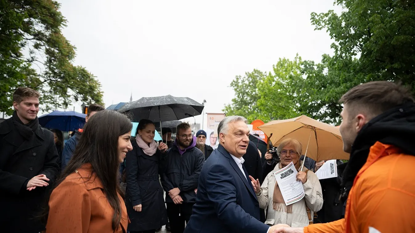 Budapesten folytatódott Orbán Viktor kampánykörútja