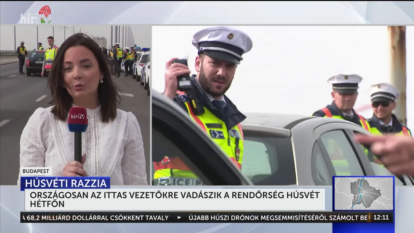 Országosan az ittas vezetőkre vadászik a rendőrség húsvét hétfőn + videó