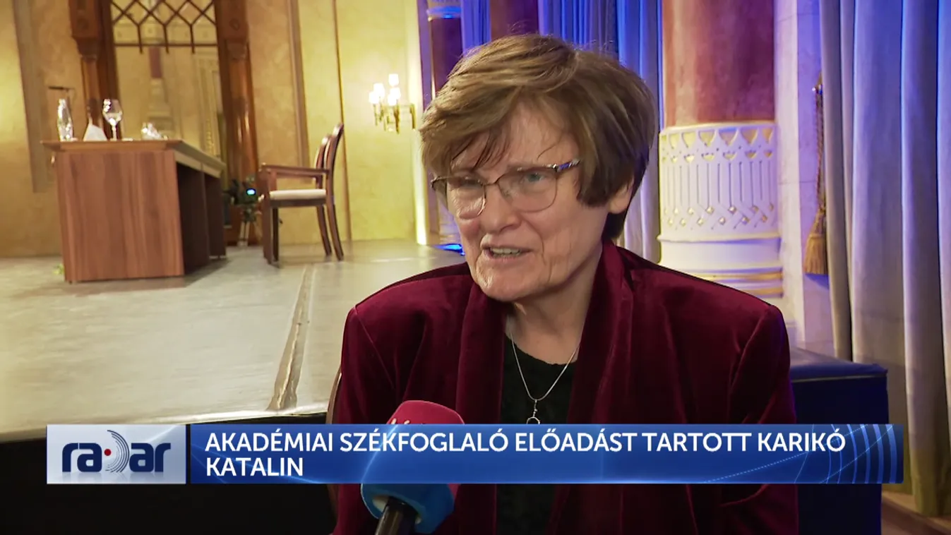 Radar – Akadémiai székfoglaló előadást tartott Karikó Katalin + videó