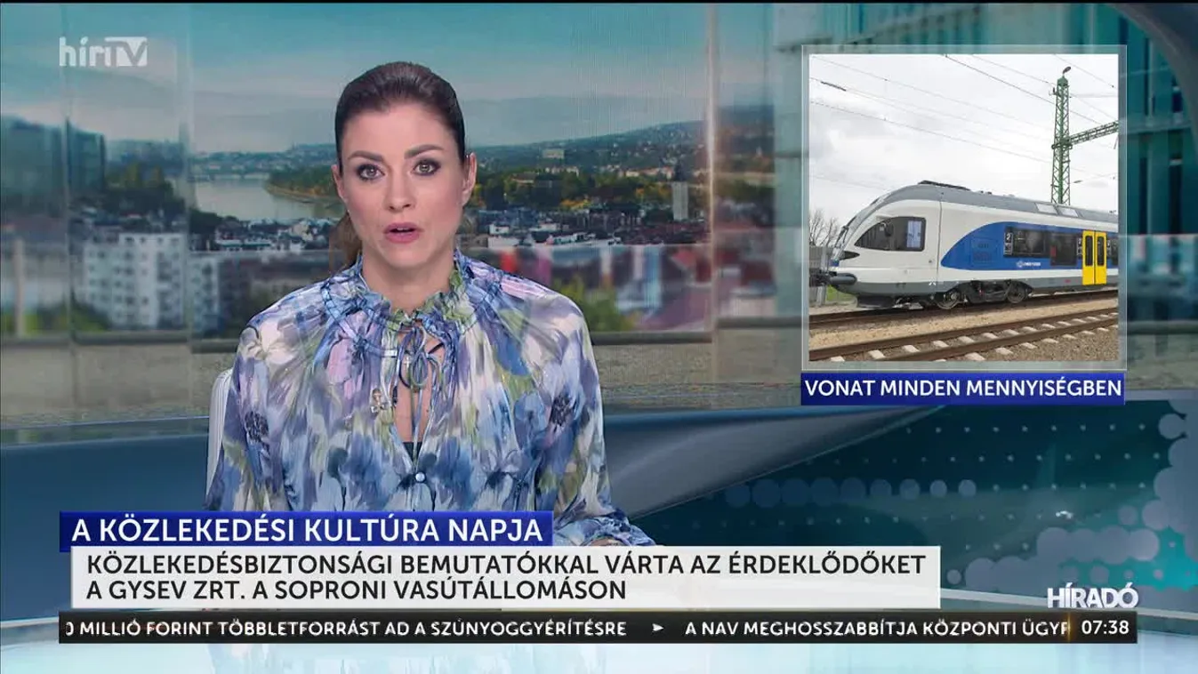 Közlekedésbiztonsági bemutatókkal várta az érdeklődőket a GYSEV Zrt. a soproni vasútállomáson