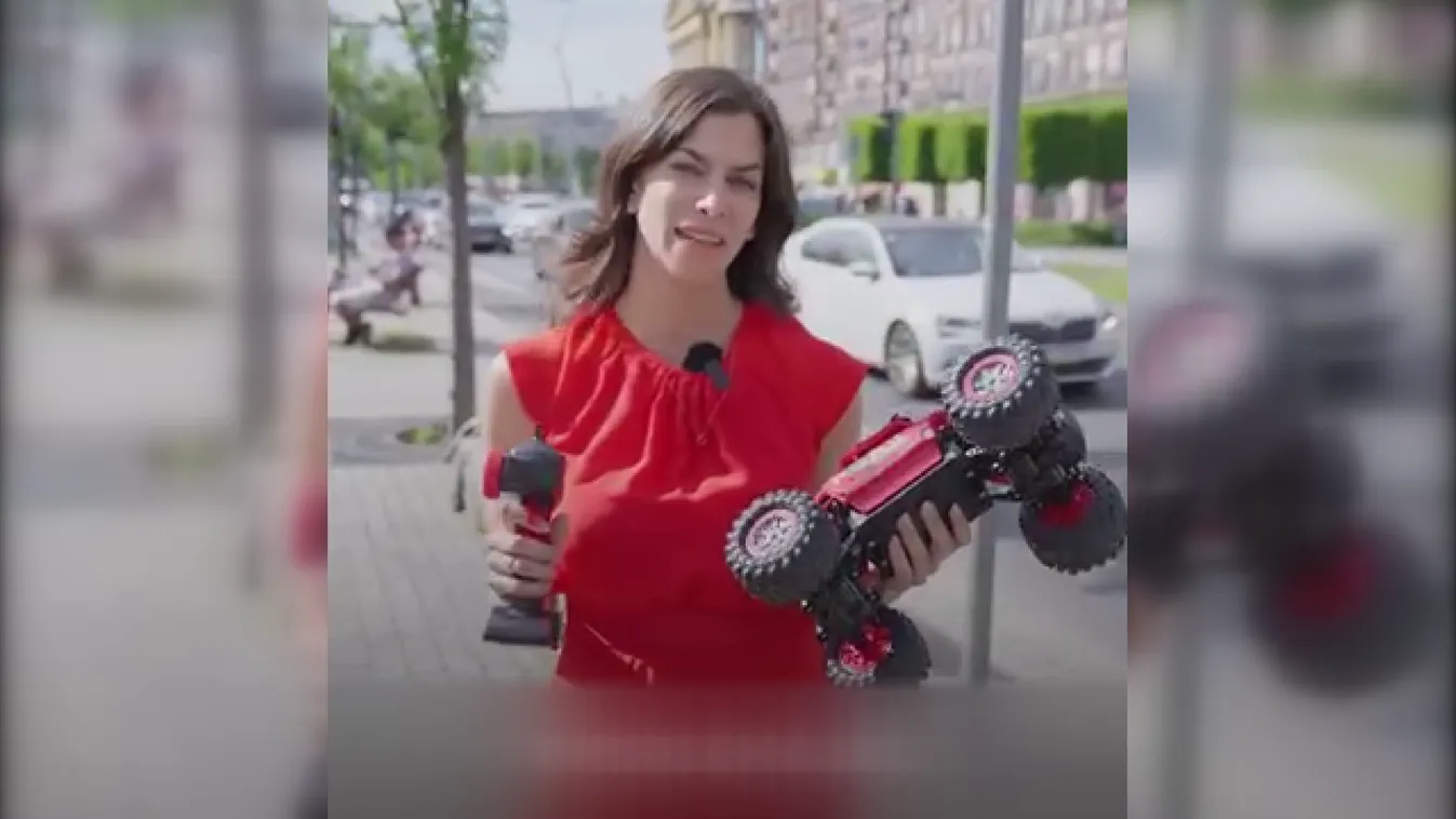 Távirányítós autóval üzent Szentkirályi Alexandra Karácsony Gergelynek + videó