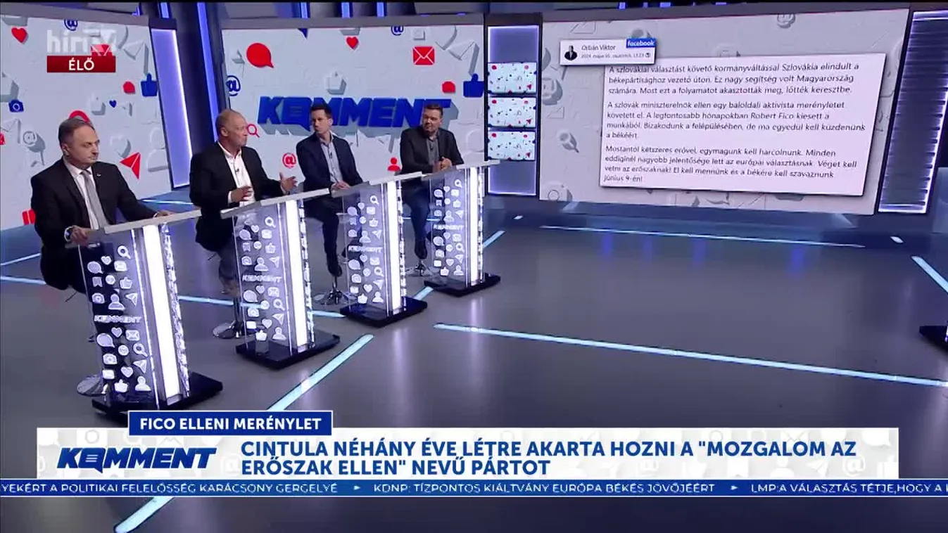 Komment - A Robert Fico elleni merénylet politikai előzményei és hatásai (2024-05-16)