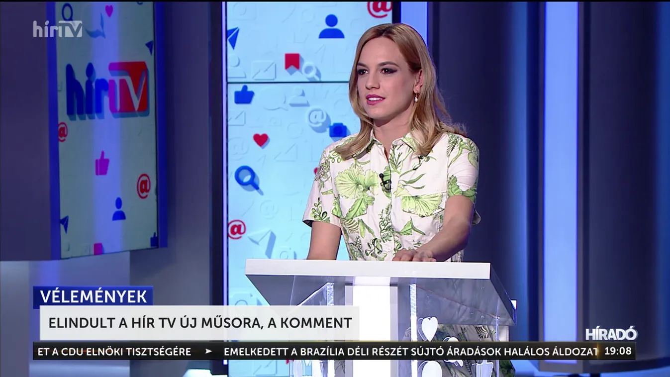 Elindult a HírTV új műsora, a Komment + videó