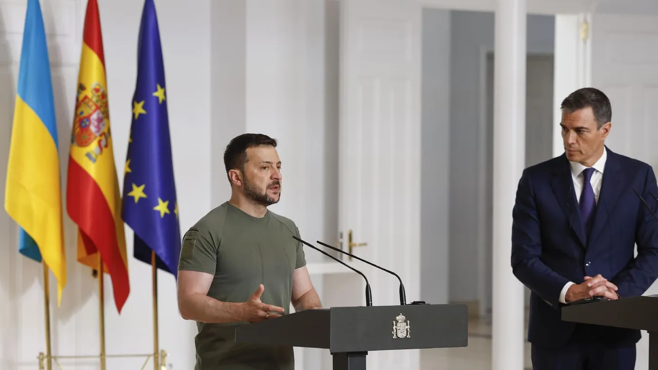 Zelenszkij egymilliárd eurós katonai támogatást szerzett Madridban