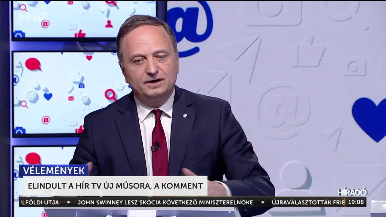Elindult a HírTV új műsora, a Komment