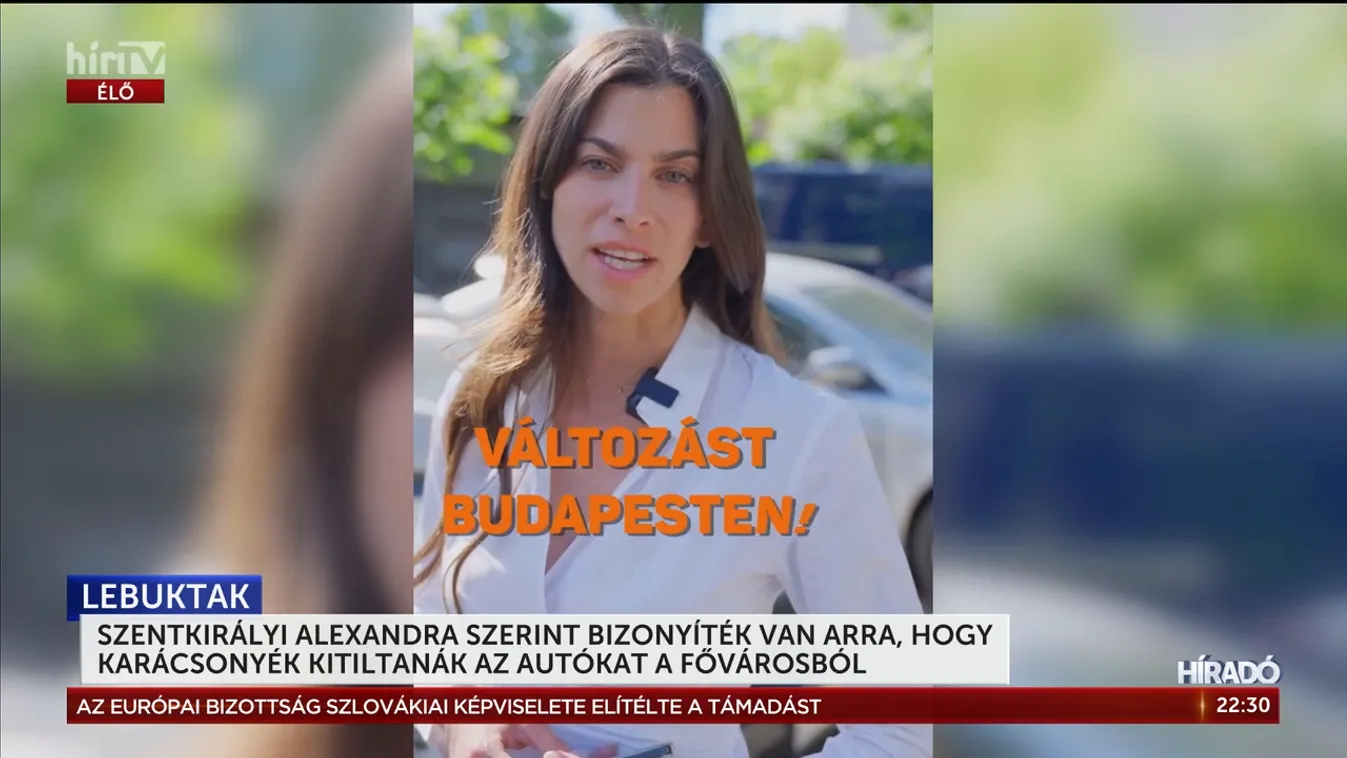 Szentkirályi Alexandra szerint bizonyíték van arra, hogy karácsonyék kitiltanák az öreg autókat a fővárosból + videó
