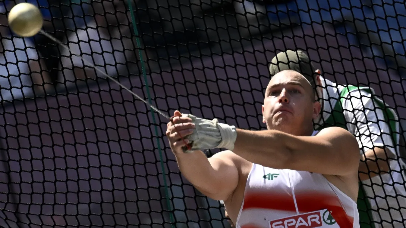 Halász Bence Eb-ezüstérmes kalapácsvetésben