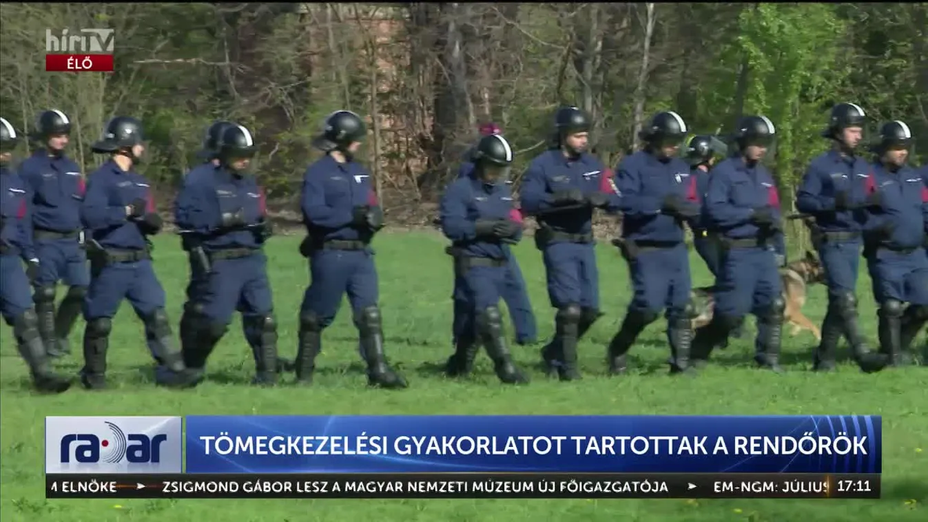 Radar - Tömegkezelési gyakorlatot tartottak a rendőrök