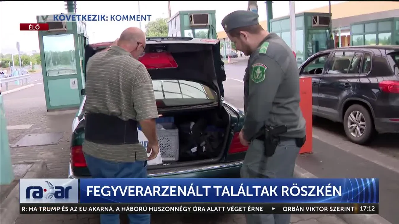 Radar - Fegyverarzenált találtak Röszkén