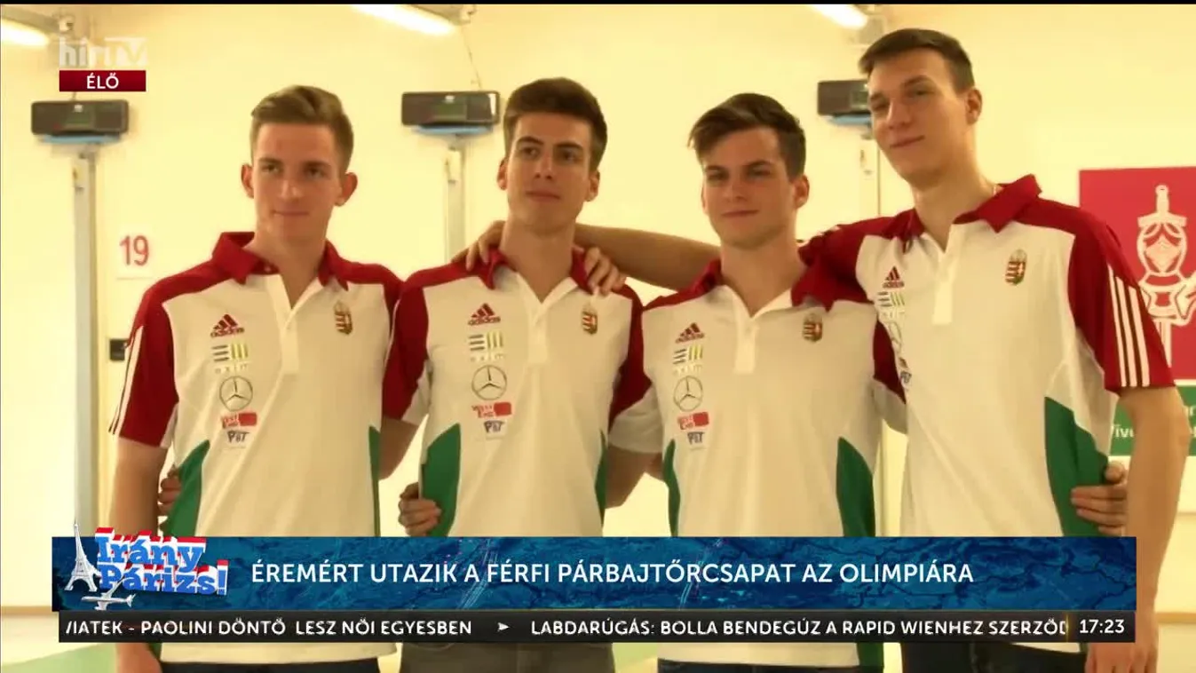 Radar - Éremért utazik a férfi párbajtőrcsapat az olimpiára