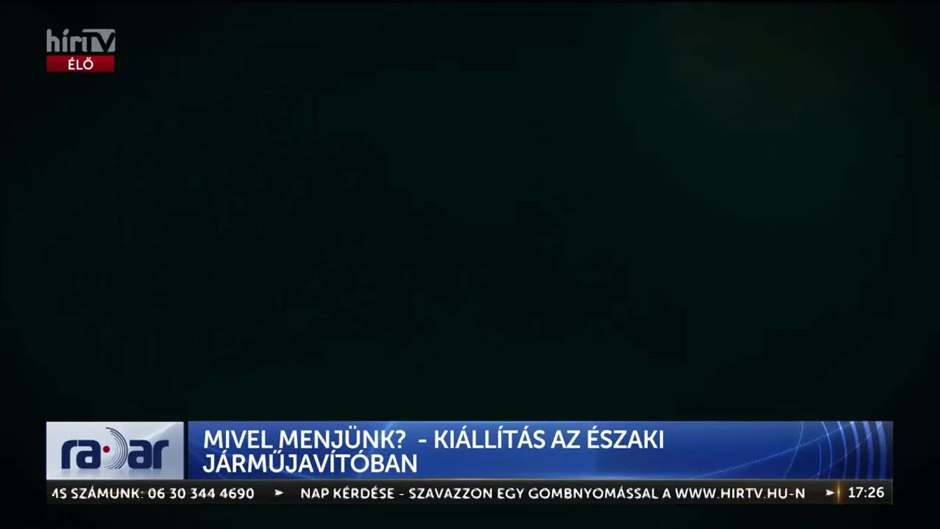 Radar: Mivel menjünk? – kiállítás az Északi Járműjavítóban